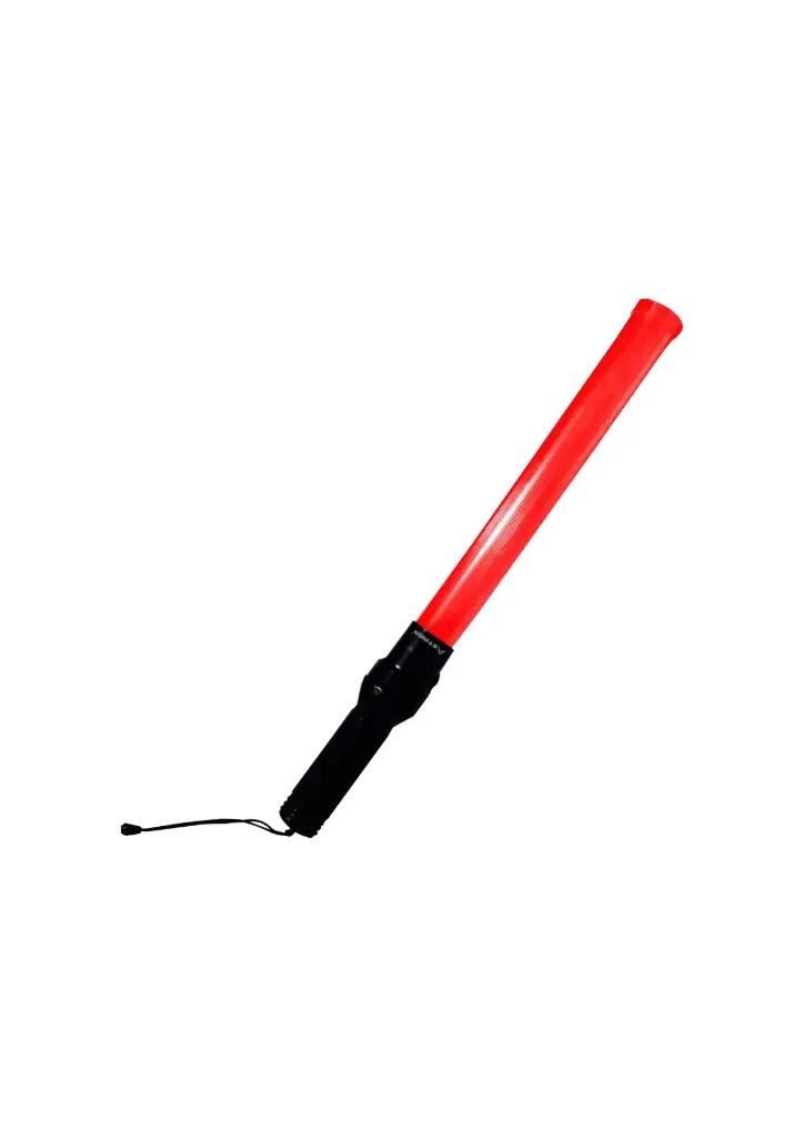 VARA LUMINOSA A PILA COLOR ROJO